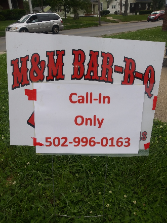 M&M BBQ (homemade foods) open Tuesday and Friday only until furt | 1401 Bluegrass Ave, Louisville, KY 40215, USA | Phone: (502) 996-0163