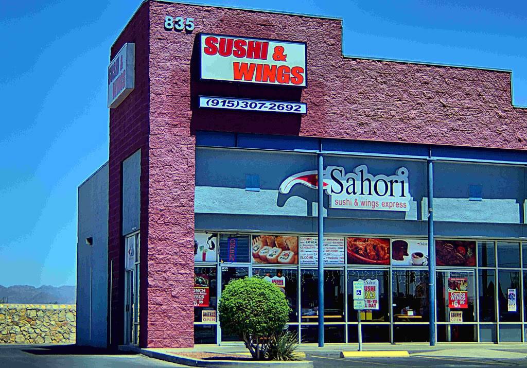 Sahori Sushi & Wings Express | 835 N Zaragoza Rd A, El Paso, TX 79907, USA | Phone: (915) 307-2692