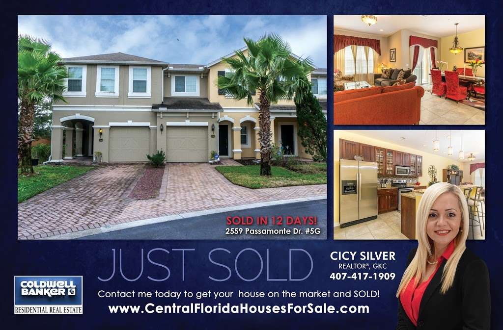 Cicy Silver Realtor Coldwell Banker Residential RE | 1120 Townpark Ave #1042, Lake Mary, FL 32746, USA | Phone: (407) 417-1909