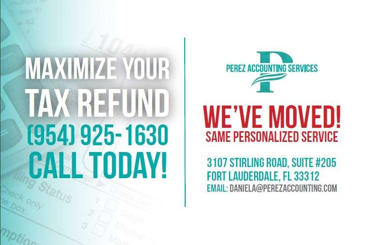 Perez Accounting Services, 3107 Stirling Rd Suite 205, Fort Lauderdale