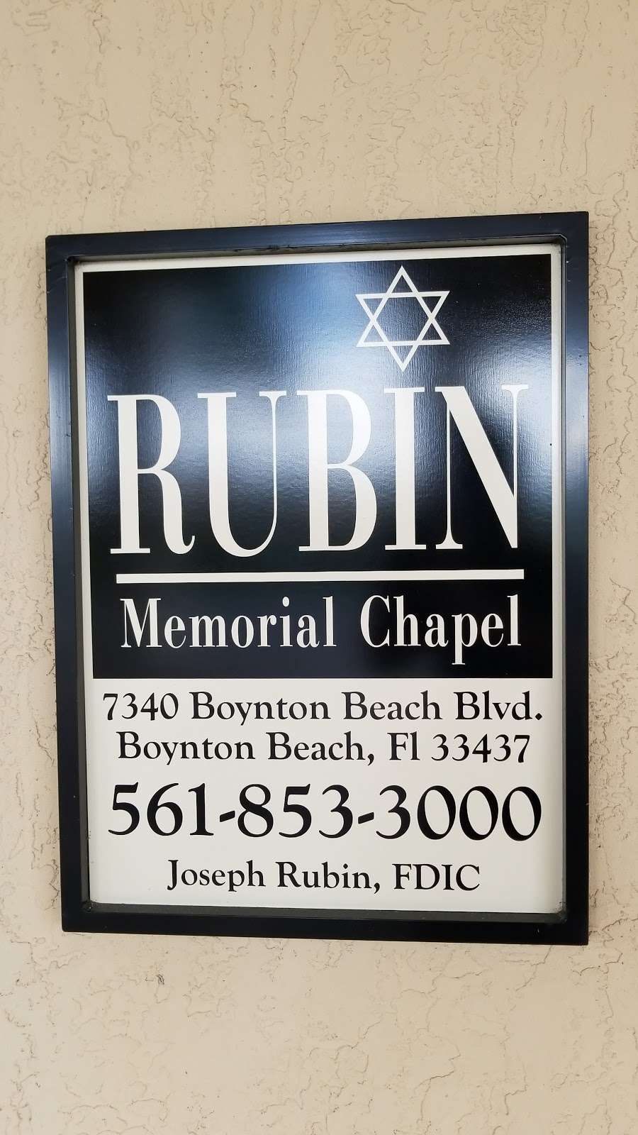 Rubin Memorial Chapel | 7340 W Boynton Beach Blvd, Boynton Beach, FL 33437 | Phone: (561) 853-3000