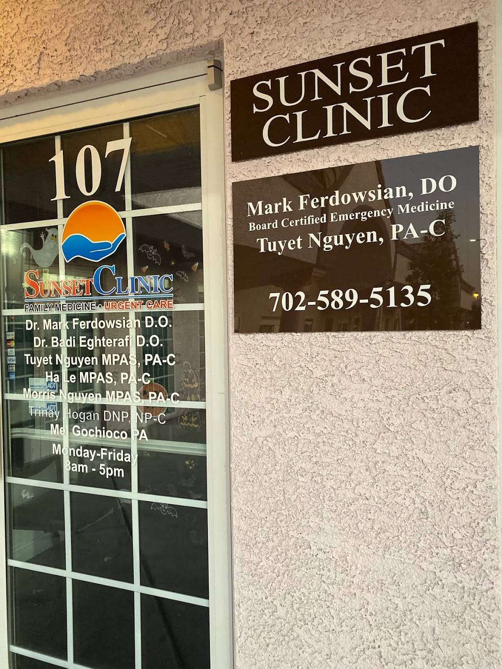 Sunset Clinic | 3551 E Bonanza Rd # 107, Las Vegas, NV 89110, USA | Phone: (702) 589-5135