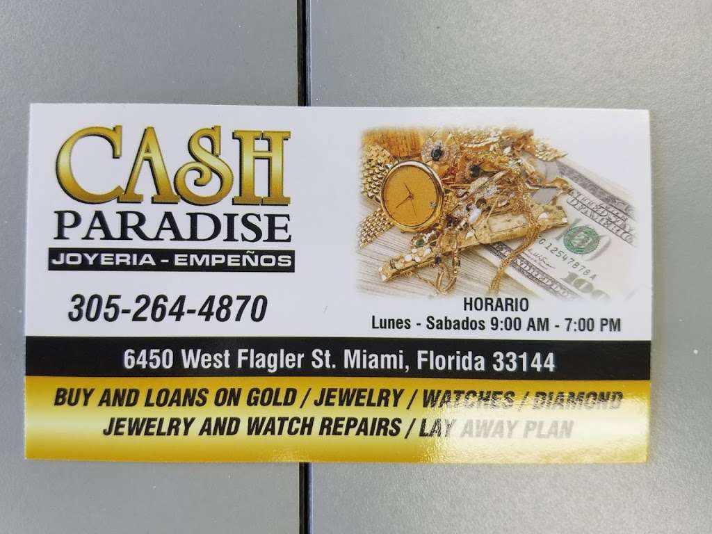 Cash Paradise #4 | 6450 W Flagler St, Miami, FL 33144, USA | Phone: (305) 264-4870