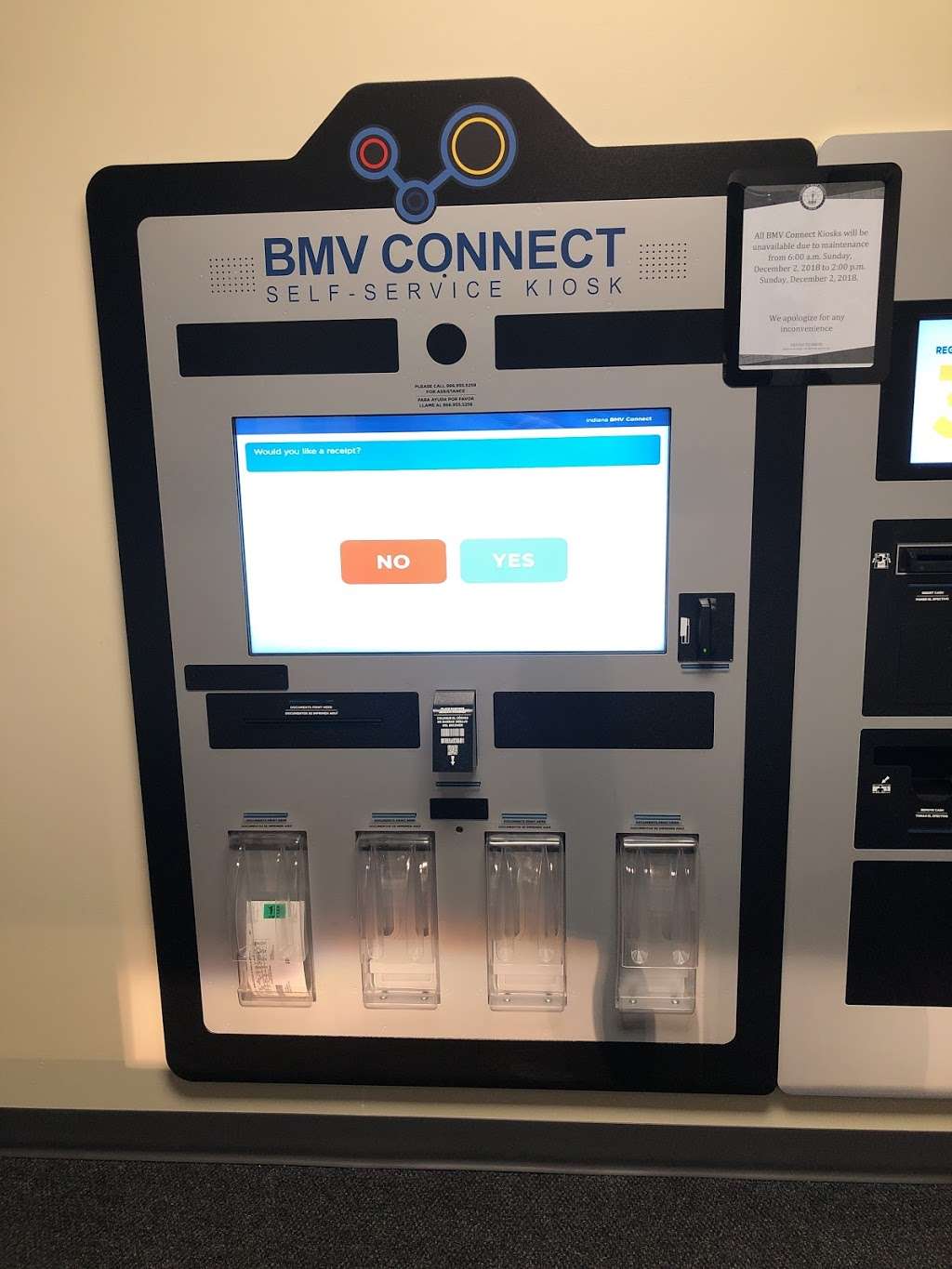 BMV Connect Kiosk | 4445 Ray Boll Blvd, Columbus, IN 47201, USA