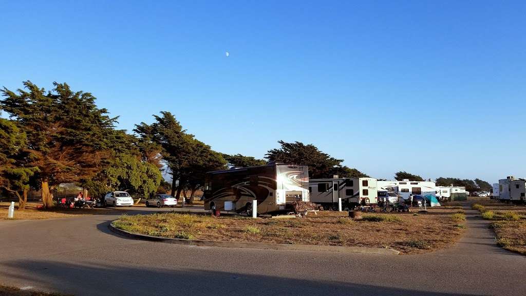 Francis Beach Campground | Kelly Ave, Half Moon Bay, CA 94019, USA | Phone: (800) 444-7275