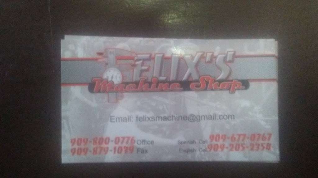 Felix Machine Shop | 1377 S Lilac Ave suit110, Bloomington, CA 92316, USA | Phone: (909) 800-0776