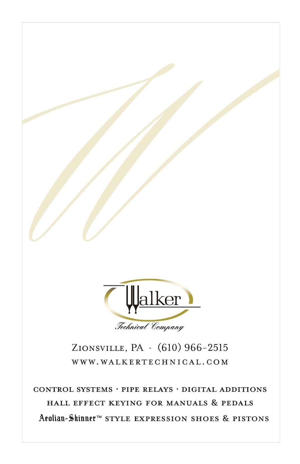 Walker Technical Co | 6610 Crown Ln, Zionsville, PA 18092 | Phone: (610) 966-2515