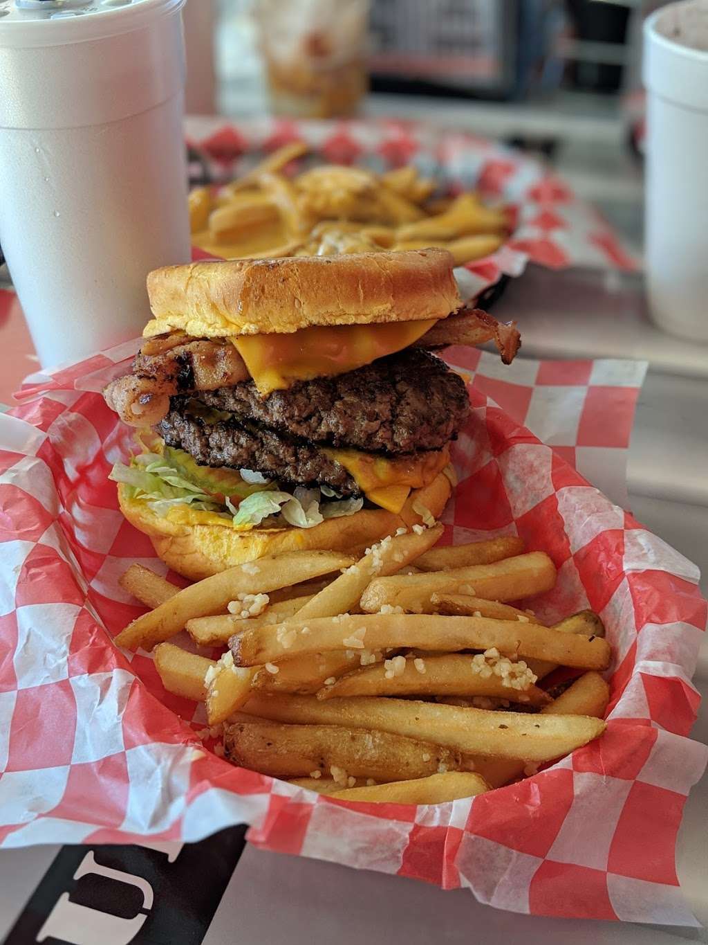 JAX Burgers Fries & Shakes | 3091 College Park Dr, The Woodlands, TX 77384, USA | Phone: (936) 207-4999