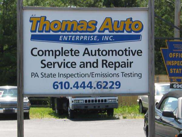 Thomas Auto | 110 Old Kennett Rd, Kennett Square, PA 19348, USA | Phone: (484) 730-1143