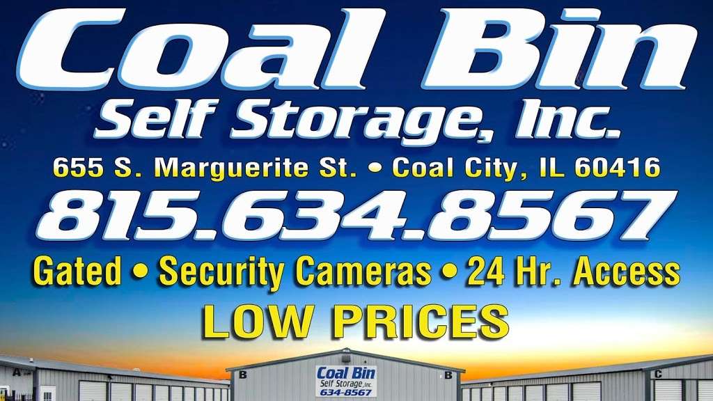 Coal Bin Storage Inc. | 655 S Marguerite St, Coal City, IL 60416, USA | Phone: (815) 634-8567