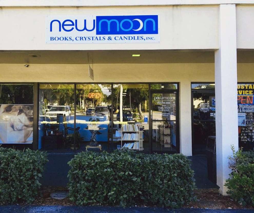 New Moon Books, Crystals & Candles, Inc. | Pompano Beach Plaza, 74 East McNab Road, Pompano Beach, FL 33060, USA | Phone: (954) 788-4988