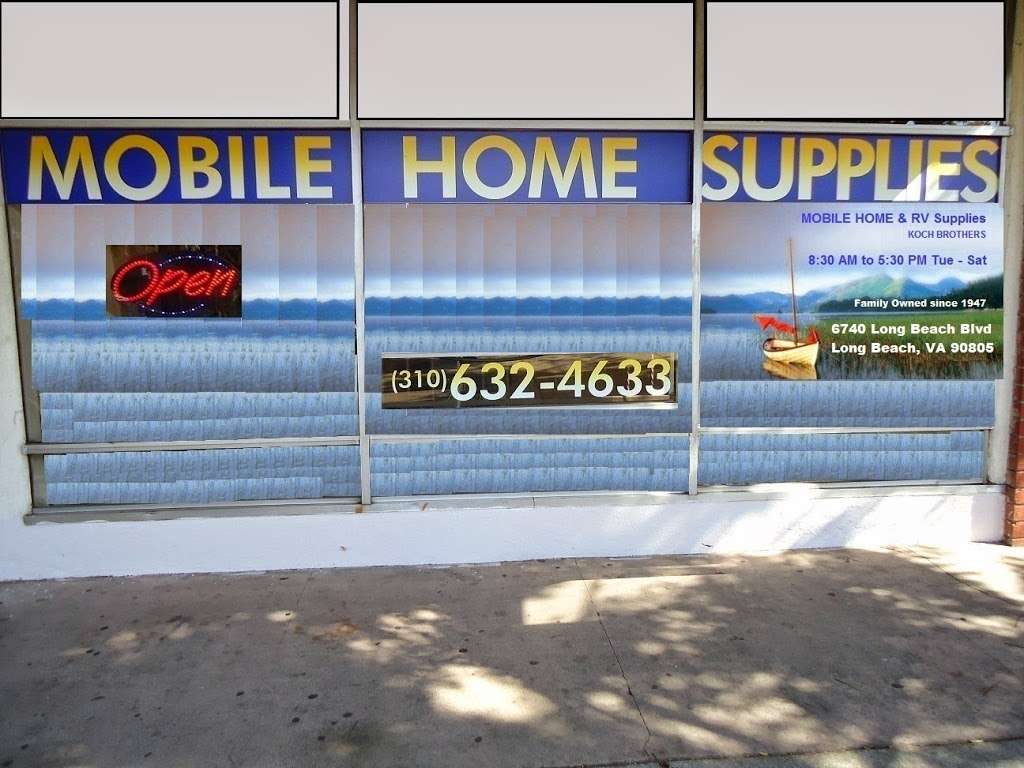 Koch Brothers Mobile Home & RV Supplies | 6740 Long Beach Boulevard, Long Beach, CA 90805, USA | Phone: (310) 632-4633