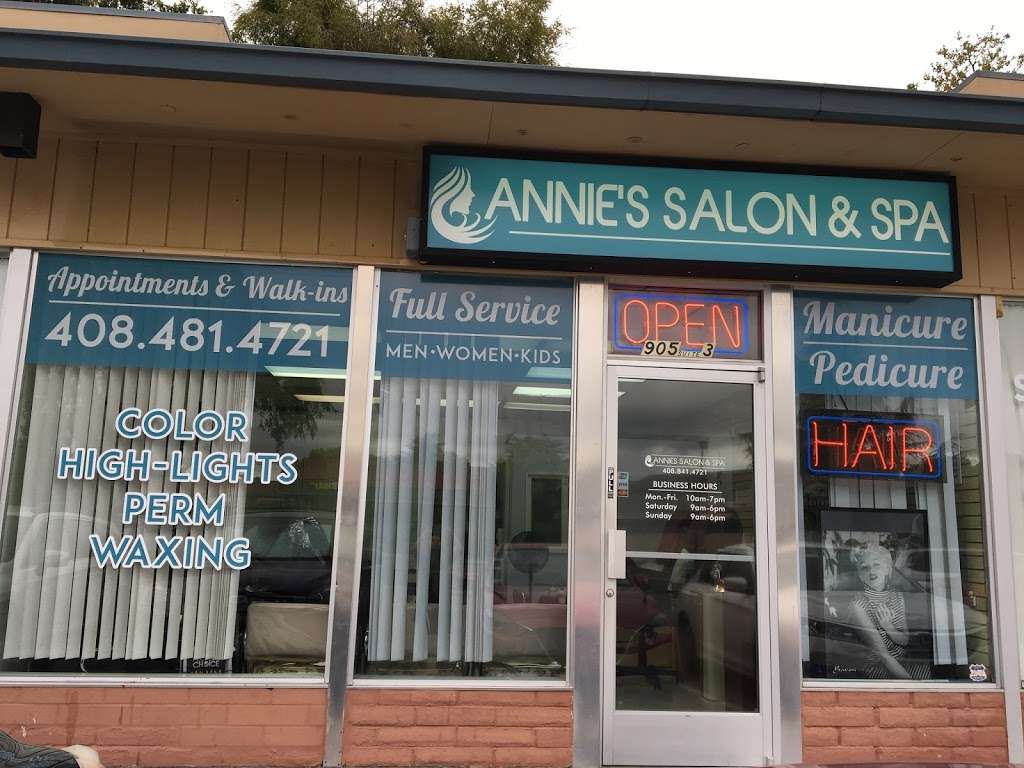 Annies salon&spa | 905 Reed Ave #3, Sunnyvale, CA 94086, USA | Phone: (408) 481-4721