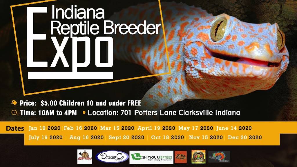 INDIANA REPTILE BREEDERS EXPO | 701 Potters Ln, Clarksville, IN 47129 | Phone: (937) 313-2436