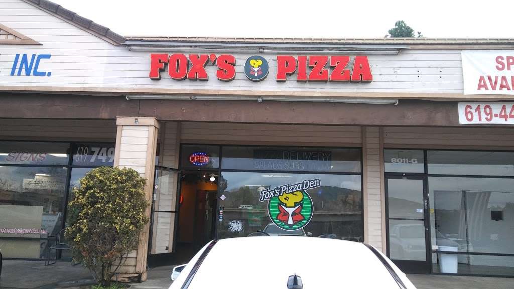 Foxs Pizza Den | 8011 Mission Gorge Rd Ste H, Santee, CA 92071, USA | Phone: (619) 749-4165