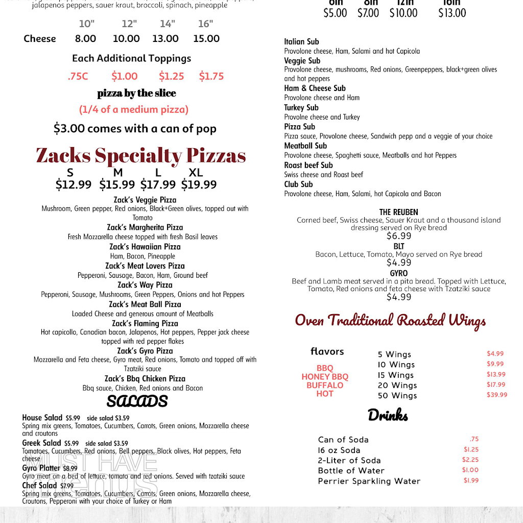 Zacks kitchen & deli | 1170 E Weber Rd, Columbus, OH 43211, USA | Phone: (614) 502-0299
