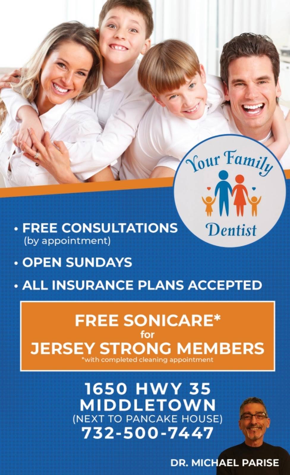 Your Family Dentist | 1650 NJ-35 APT 3, Middletown, NJ 07748, USA | Phone: (848) 225-3320
