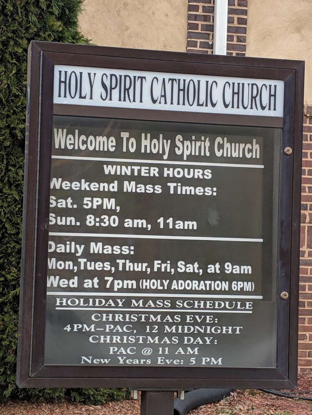 Holy Spirit Catholic Church | 537 N Highway 16, Denver, NC 28037 | Phone: (704) 483-6448