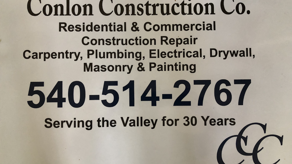 Conlon Construction Company | 870 Refuge Church Rd, Stephens City, VA 22655, USA | Phone: (540) 514-2767