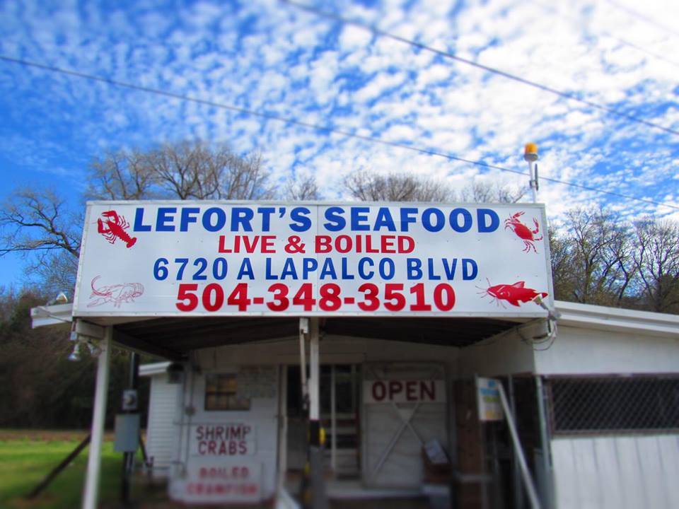Leforts Seafood | 6720 Lapalco Blvd # A, Marrero, LA 70072, USA | Phone: (504) 348-3510