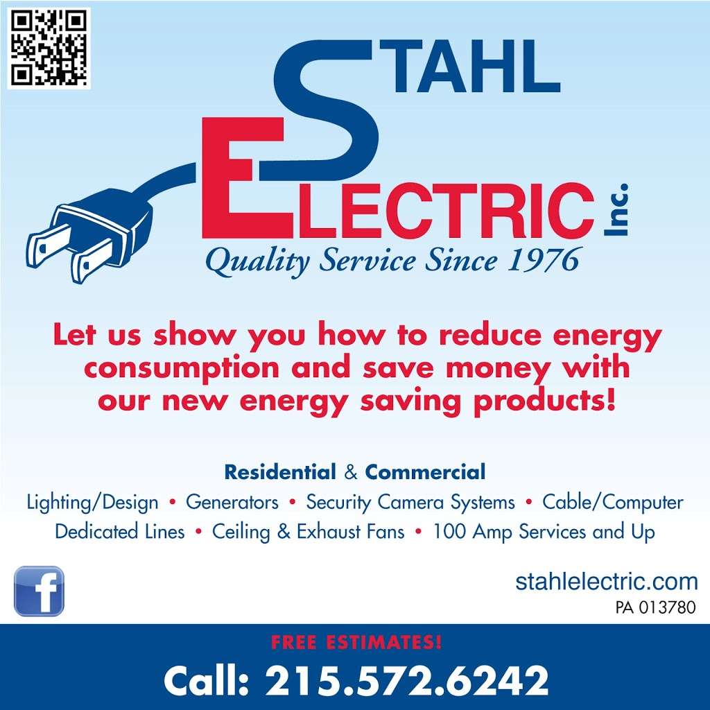 Stahl Electric | 2860 Mt Carmel Ave, Glenside, PA 19038, USA | Phone: (215) 572-6242