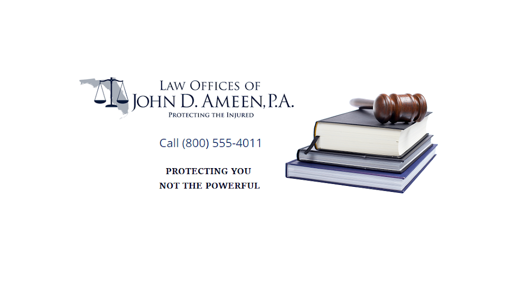 The Law Offices of John D. Ameen P.A. | 1325 S Congress Ave #202, Boynton Beach, FL 33426, USA | Phone: (800) 555-4011