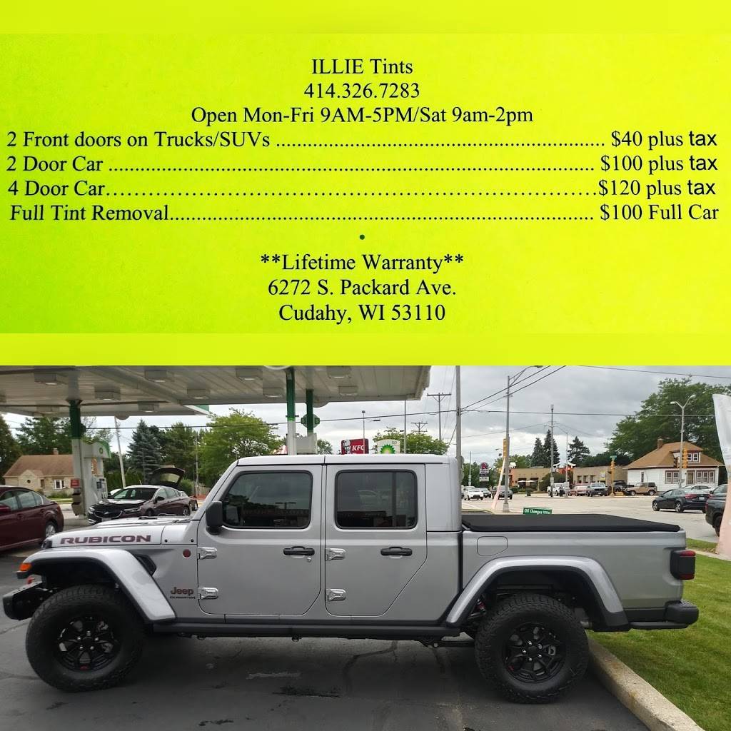 ILLIE Tints LLC | 6272 S Packard Ave, Cudahy, WI 53110, USA | Phone: (414) 326-7283