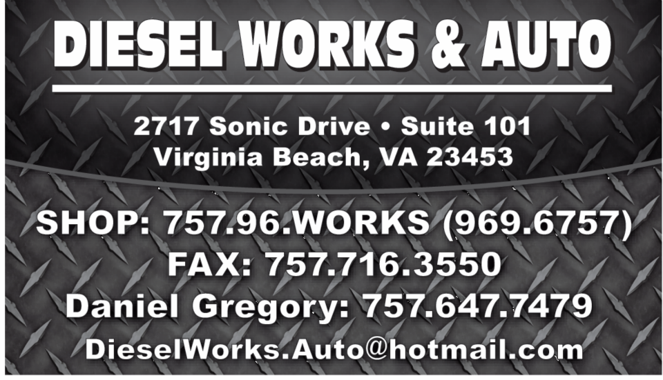 Diesel Works & Auto | 2717 Sonic Dr, Virginia Beach, VA 23453, USA | Phone: (757) 969-6757