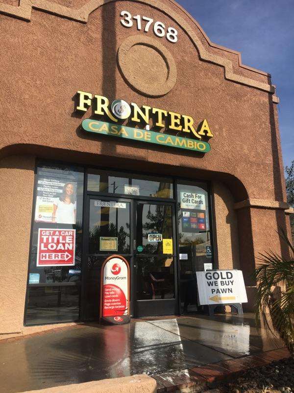 Frontera Cash And Loan | 32275 Mission Trail M-4, Lake Elsinore, CA 92530, USA | Phone: (951) 674-5900