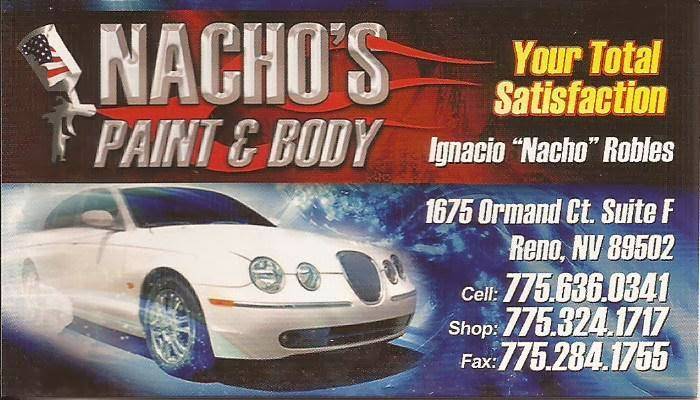 Nachos Paint & Body Shop | 1675 Ormand Ct, Reno, NV 89502, USA | Phone: (775) 324-1717