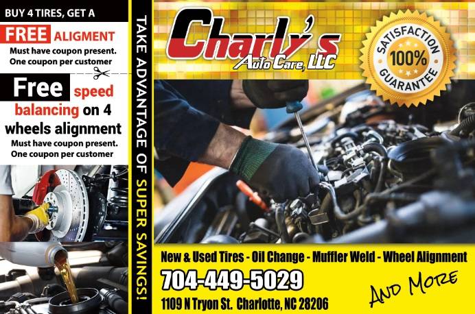 Charlys Auto Care | 1109 N Tryon St, Charlotte, NC 28206, USA | Phone: (704) 449-5029