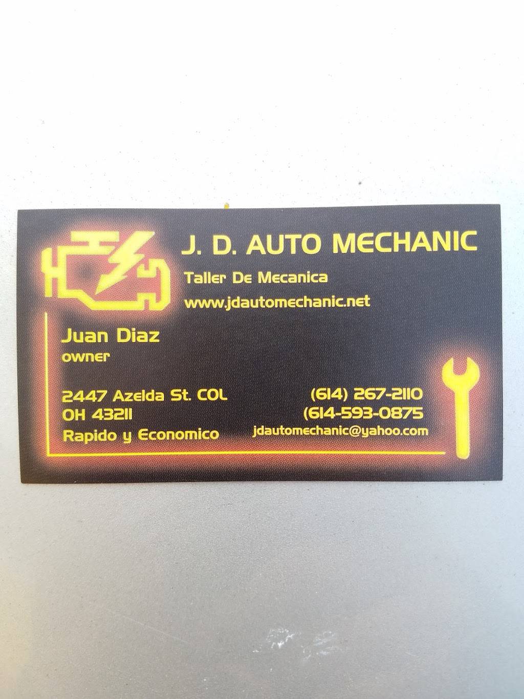 J D Auto Mechanic | 2447 Azelda St, Columbus, OH 43211, USA | Phone: (614) 267-2110