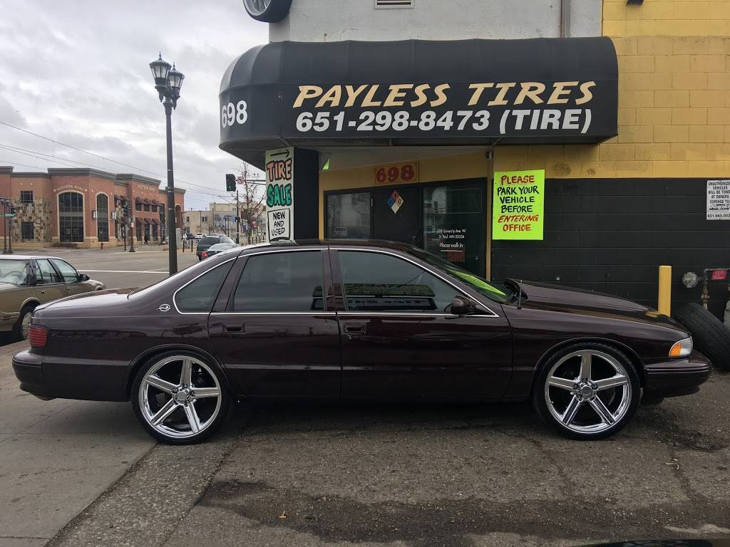 Pay Less Tires | 698 University Ave W, St Paul, MN 55104, USA | Phone: (651) 298-8473