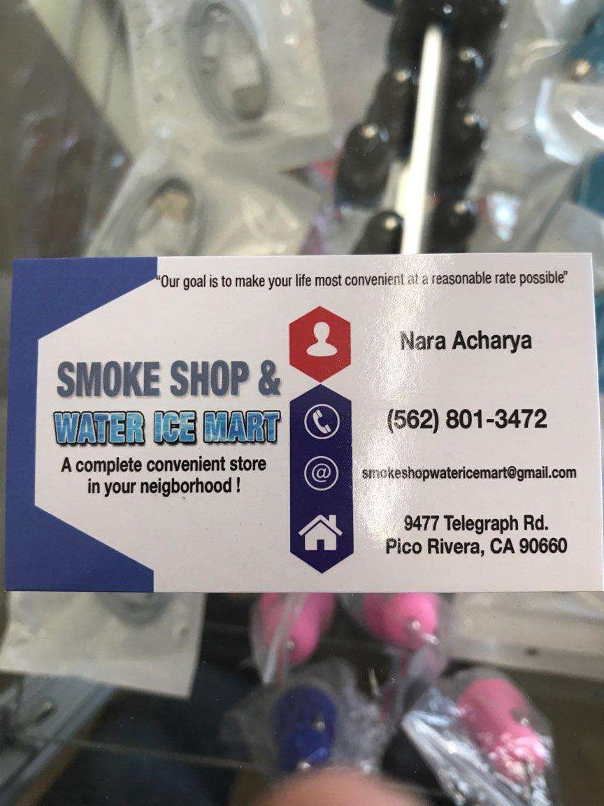 Smoke Shop & Water Ice Mart | 9477 Telegraph Rd, Pico Rivera, CA 90660, USA | Phone: (562) 608-1546