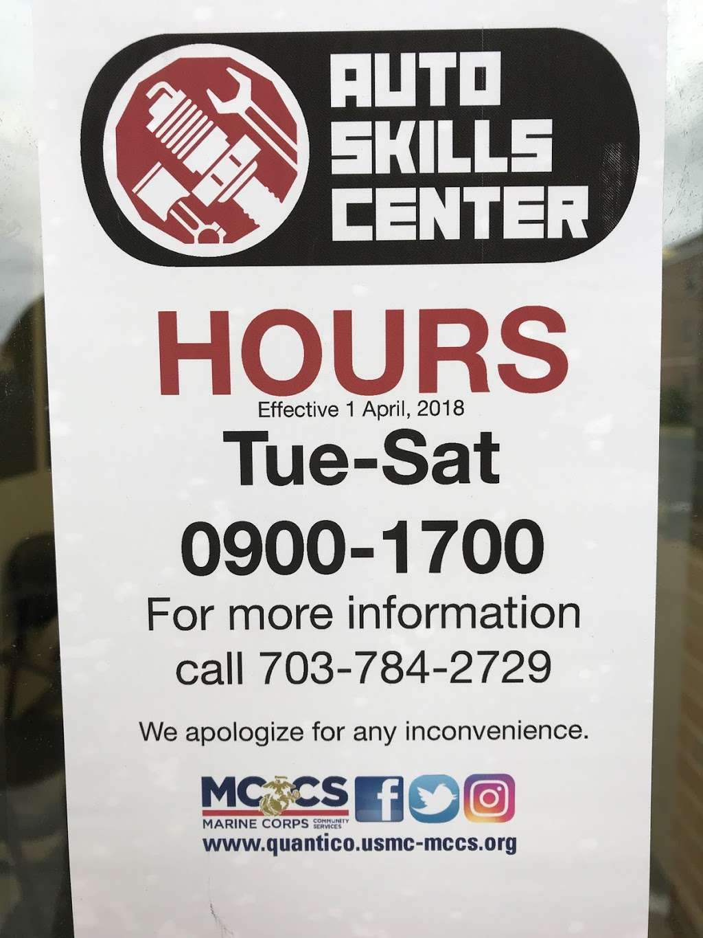 MCCS Auto Hobby Skills Center | 2080 Anderson Ave, Quantico, VA 22134, USA | Phone: (703) 784-2729