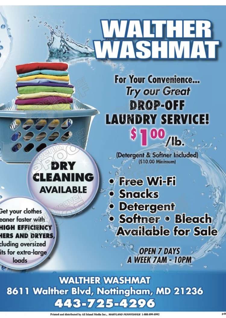 Walther Washmat | 3039, 8611 Walther Blvd, Nottingham, MD 21236, USA | Phone: (443) 725-4296