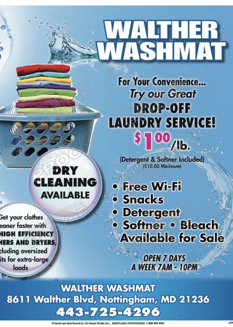 Walther Washmat | 3039, 8611 Walther Blvd, Nottingham, MD 21236 | Phone: (443) 725-4296