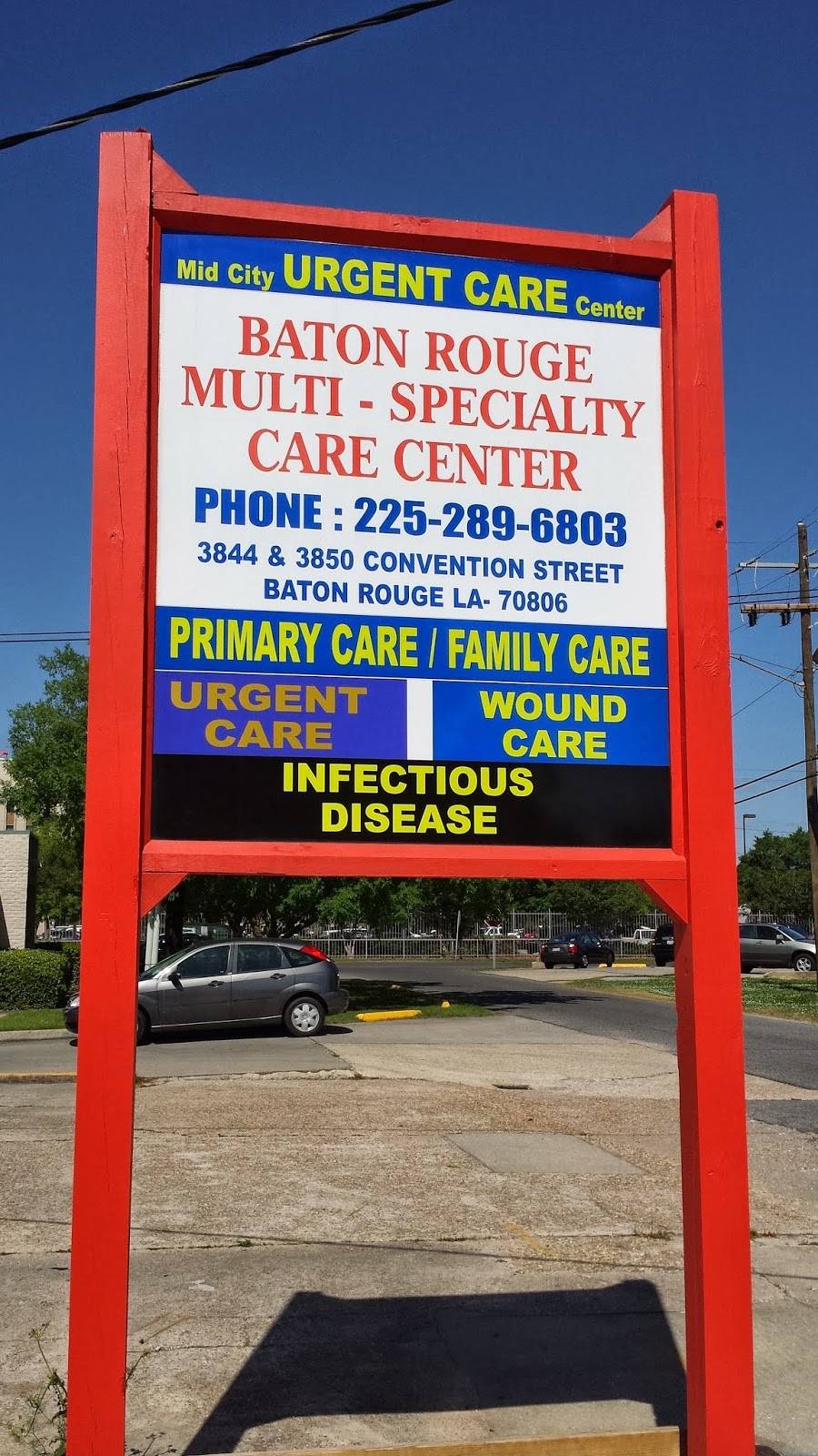 Baton Rouge Multi Specialty Care Center | 3850 Convention St, Baton Rouge, LA 70806, USA | Phone: (225) 289-6803