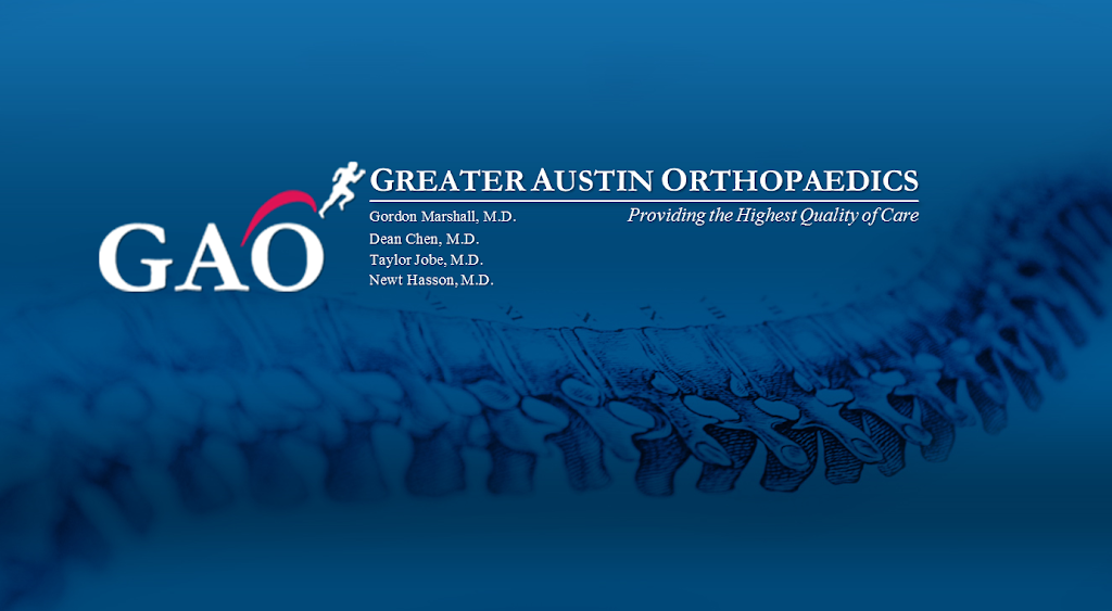 Greater Austin Orthopaedics | 5625 Eiger Rd #175, Austin, TX 78735, USA | Phone: (737) 219-0259