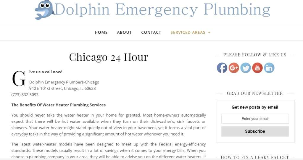 Dolphin Emergency Plumbers-Chicago | 940 E 101st St, Chicago, IL 60628, USA | Phone: (773) 832-5093