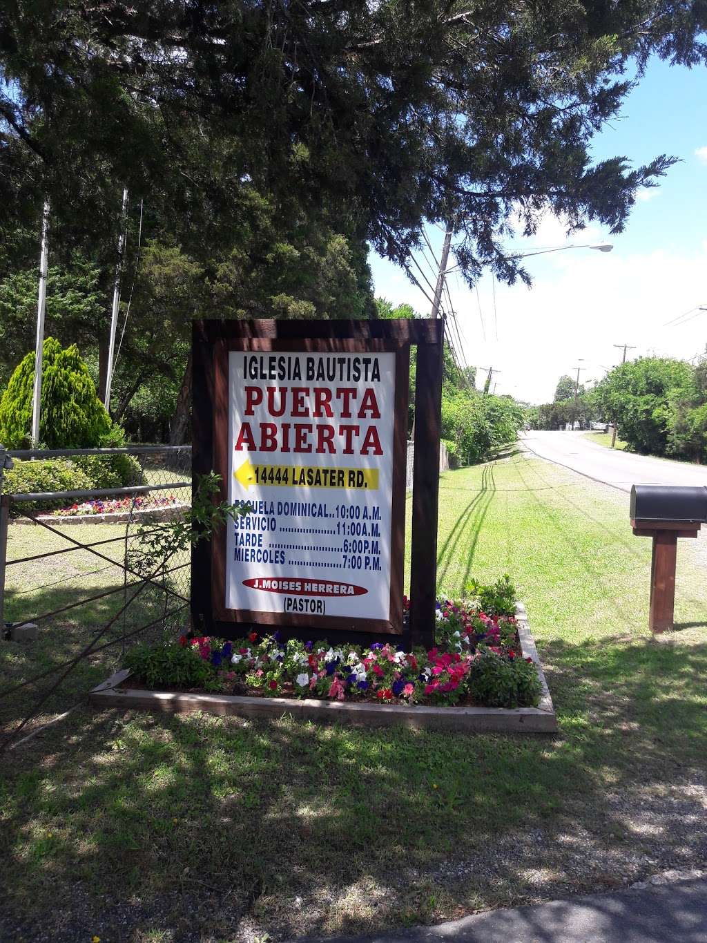 Iglesia Bautista Puerta Abierta | 14444 Lasater Rd, Dallas, TX 75253, USA | Phone: (972) 286-7336