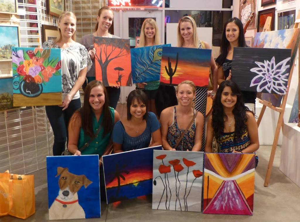 SunDust Gallery Paint & Pottery Party Studio | 183 E Williams Field Rd #109, Gilbert, AZ 85295, USA | Phone: (480) 464-6077