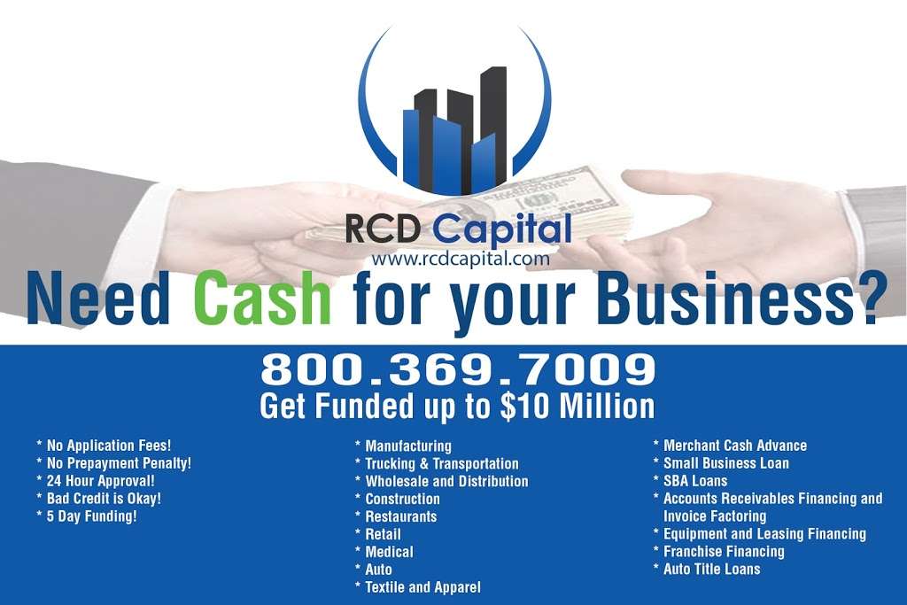 RCD Capital LLC | 18021 Norwalk Blvd #203, Artesia, CA 90701, USA | Phone: (800) 369-7009