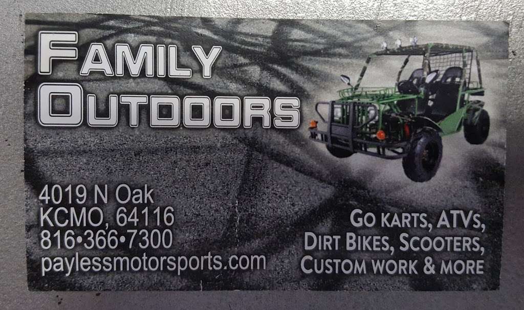 Family Outdoors ATV Dirt Bike Off Road | 4019 N Oak Trafficway, Kansas City, MO 64116, USA | Phone: (816) 366-7300