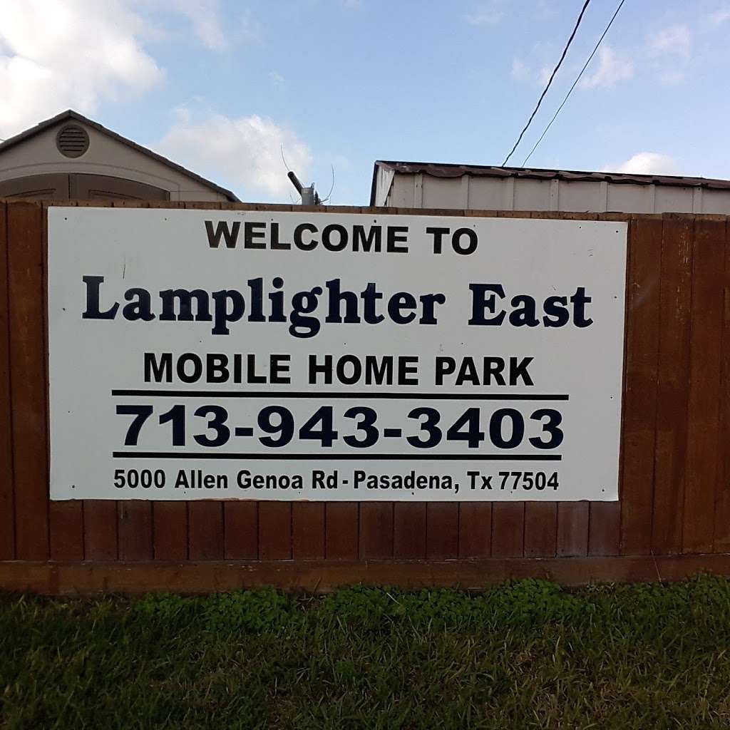 Lamplighter East Mobile Home Park | 5000 Allen-Genoa Rd, Pasadena, TX 77504, USA | Phone: (713) 943-3403