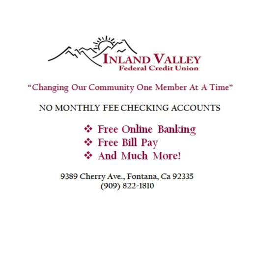 Inland Valley Federal Credit Union | 9389 Cherry Ave, Fontana, CA 92335, USA | Phone: (909) 822-1810