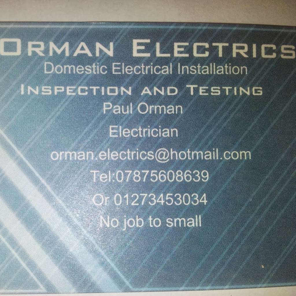 Orman Electrics (Electrician) | 37 Warren Ridge, Frant, Tunbridge Wells TN3 9EE, UK | Phone: 07875 608639