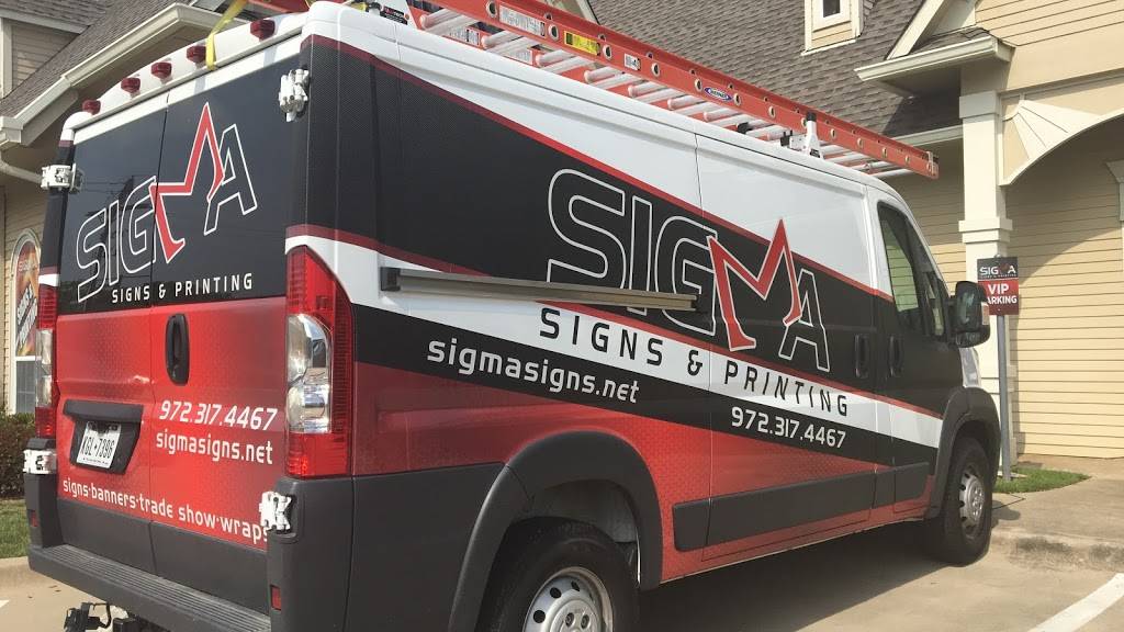 SIGMA Signs & Printing | 1590 TX-121 BUS building 3 suite 100, Lewisville, TX 75056, USA | Phone: (972) 317-4467