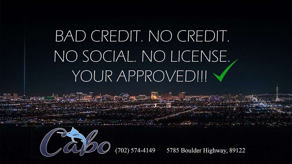 Cabo Auto Sales | 5785 Boulder Hwy, Las Vegas, NV 89122, USA | Phone: (702) 436-0220