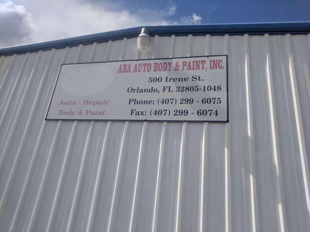 ABA Auto Body & Paint | 500 Irene St, Orlando, FL 32805, USA | Phone: (407) 299-6075